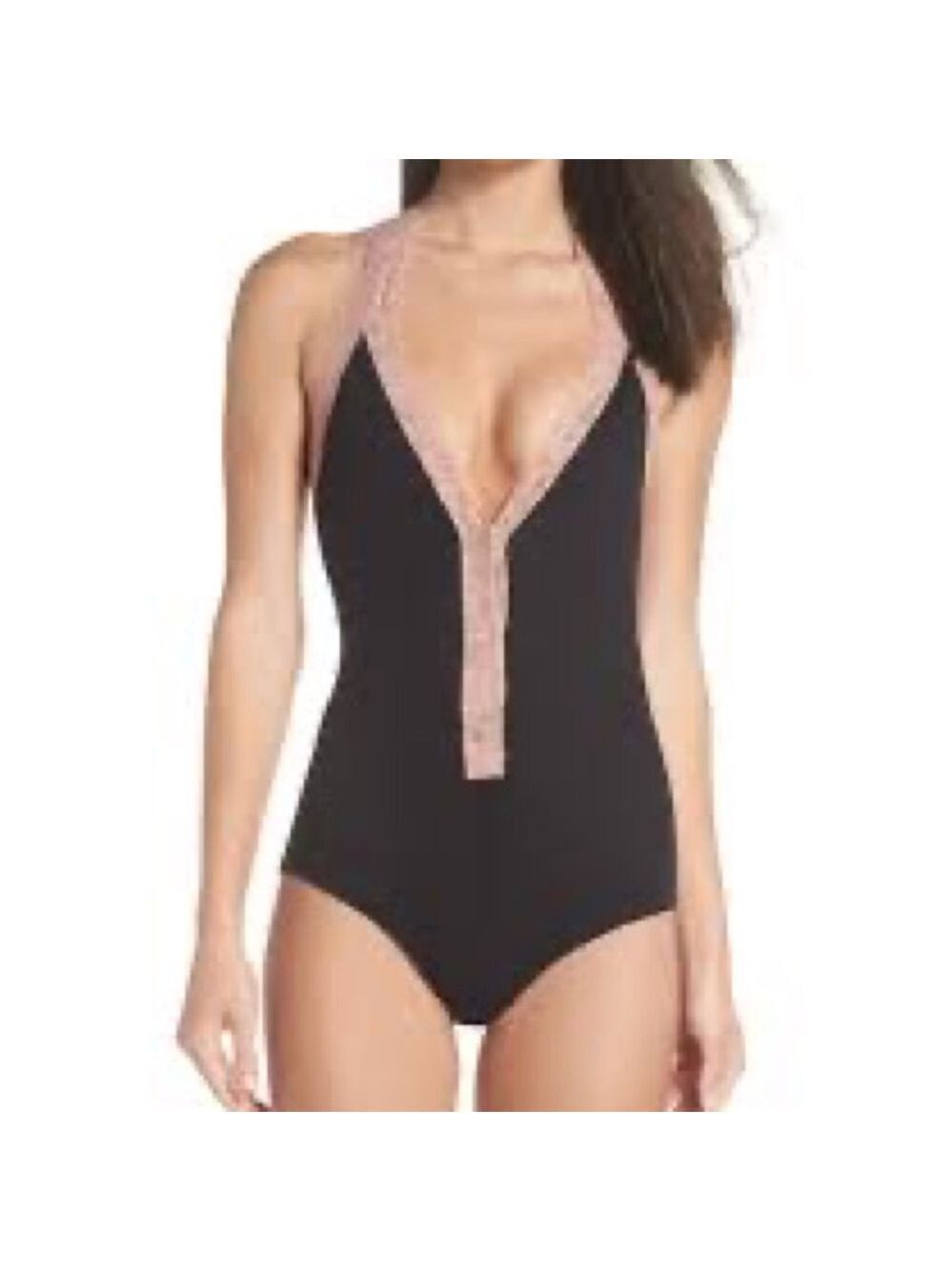 Free People Womens Lace Bodysuit